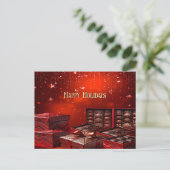 Carte postale de Noël au chocolat (Debout devant)