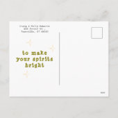 Carte postale de Noël au gros fromage (Dos)