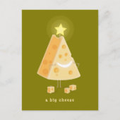 Carte postale de Noël au gros fromage (Devant)