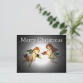 Carte postale de Noël aux cherubs (Debout devant)