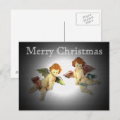Carte postale de Noël aux cherubs (Devant / Derrière)