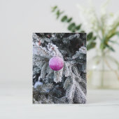 Carte postale de Noël avec arbre de Noël et jouet (Debout devant)