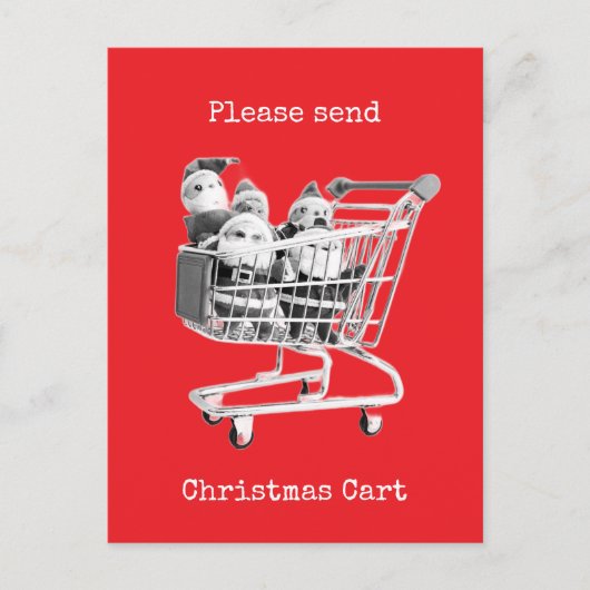 Carte postale de Noël avec le Père Noël dans un pa (Devant)