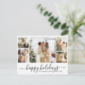 Carte postale de Noël avec photo élégante (Debout devant)