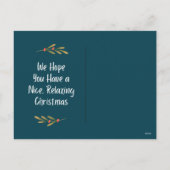 Carte postale de Noël avec voeux (Dos)