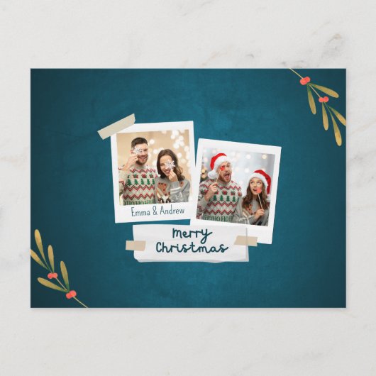 Carte postale de Noël avec voeux (Devant)