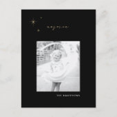 Carte postale de Noël Black & Gold Radiant Rejoign (Devant)