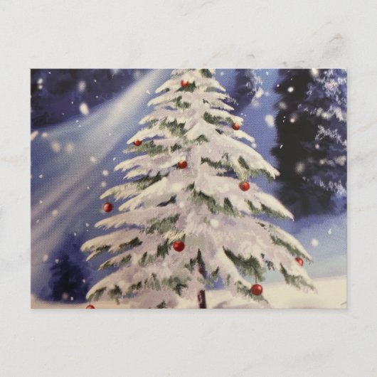 Carte postale de Noël blanc (Devant)