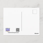 Carte postale de Noël brillant d'or (Dos)