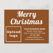 Carte postale de Noël Brown (Devant)