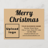 Carte postale de Noël Brown (Devant)