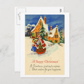 Carte postale de Noël (CA 1920) (Devant / Derrière)