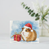Carte postale de Noël Cavia Cavia Cavia (Debout devant)