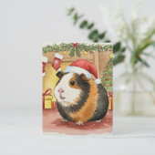 Carte postale de Noël Cavia Cavia Cavia (Debout devant)