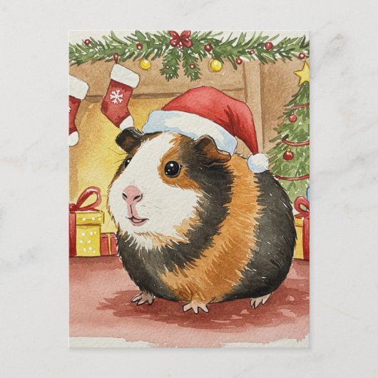 Carte postale de Noël Cavia Cavia Cavia (Devant)