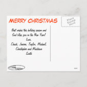 Carte postale de Noël CharToonz 2006 (Dos)