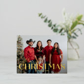 Carte postale de Noël classique en gras (Debout devant)