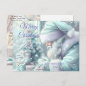 Carte postale de Noël colorée moderne (Devant / Derrière)