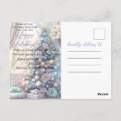 Carte postale de Noël colorée moderne (Dos)