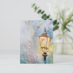 Carte postale de Noël couleur de l'eau