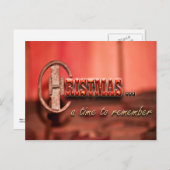 Carte postale de Noël Cowboy (Devant / Derrière)