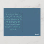 Carte postale de Noël d'avion père Noël (Dos)