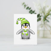 Carte postale de Noël de bébé Penguin (Debout devant)