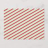 Carte postale de Noël de Candy Stripe (Devant)