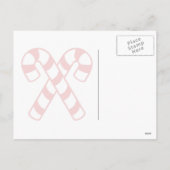 Carte postale de Noël de canne à canne (Dos)