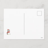 Carte postale de Noël de chat Meowy (Dos)