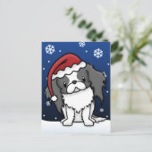 Carte postale de Noël de Chin de Japonais de (Debout devant)