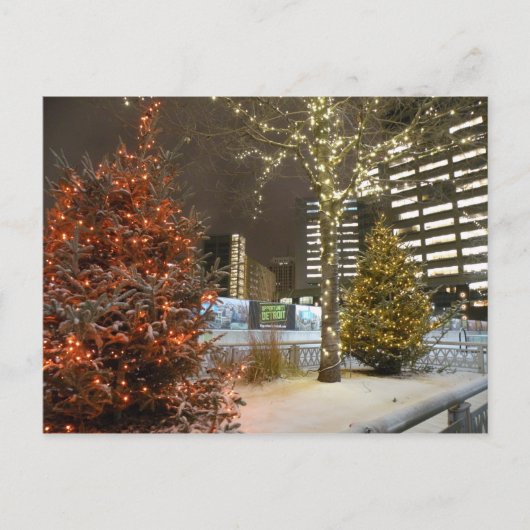 Carte postale de Noël de Detroit (Devant)