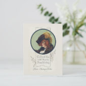 Carte postale de Noël de femme déco (Debout devant)