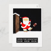 Carte postale de Noël de football (Devant / Derrière)