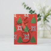 Carte postale de Noël de Gecko (Debout devant)