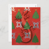 Carte postale de Noël de Gecko (Devant / Derrière)