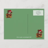 Carte postale de Noël de jumeaux de Père Noël (Dos)