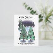 Carte postale de Noël de la couronne (Debout devant)