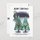 Carte postale de Noël de la couronne (Devant / Derrière)