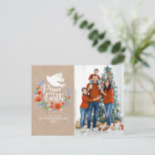 Carte postale de Noël de la Paix moderne sur Terre (Debout devant)