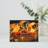 Carte postale de Noël de la recette de muffin à ép (Debout devant)