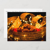 Carte postale de Noël de la recette de muffin à ép (Devant / Derrière)