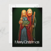Carte postale de Noël de la Sainte Famille (Devant / Derrière)