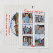 Carte postale de Noël de la saison Tidings Coastal (Devant / Derrière)