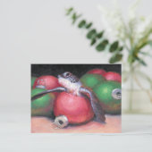 Carte postale de Noël de la tortue de mer Floride (Debout devant)