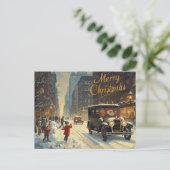 Carte postale de Noël de l'ancien New York (Debout devant)