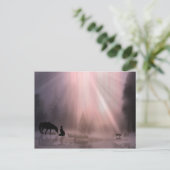 Carte postale de Noël de l'église Cowboy (Debout devant)