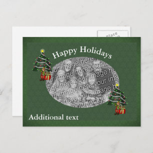 Carte postale de Noël de l'elfe du garçon mou