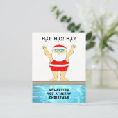 Carte postale de Noël de nage (Debout devant)