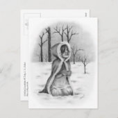 Carte postale de Noël de Noël pour les flocs à nei (Devant / Derrière)